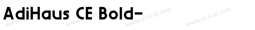 AdiHaus CE Bold字体转换